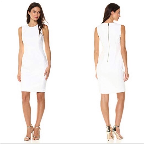 Calvin Klein Dresses & Skirts - White Calvin Klein Sheath Dress